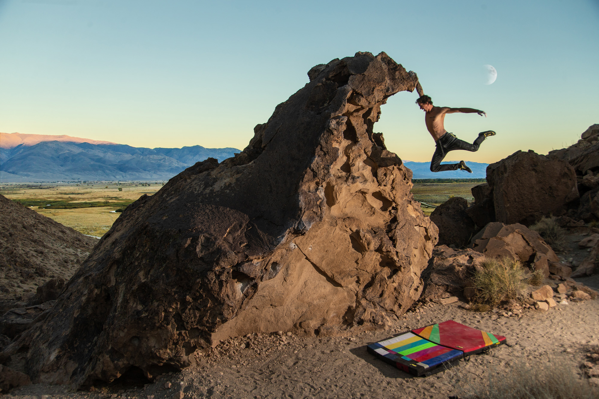 Lucas Mattick em Bishop, California